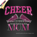 Wholesale t shirt letters cheer mom custom nailhead hotfix applique